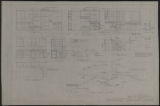 Residence for Mr. Shreve M. Archer, Jr., Plot Plan and Details of Kitchen Cupboards, Sheet 13