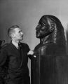 Rood, John with sculpture