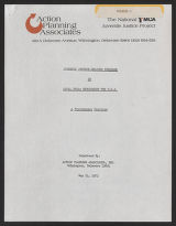 National Youth Project Using Minibikes (NYPUM). Dye Files. Dye Files - National YMCA Juvenile Justice Project, 1973 (Box 27, Folder 38)