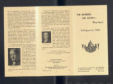 Publications. Pamphlets. The Barriers Are Down - What Next? A Program for 1938. (Box 173, Folder 10)