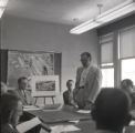 Presentation at a news conference for the proposed Education and Psychology Building