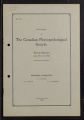Professional Activities.  Canadian Phytopathological Society, Proceedings and Report. (Box 13, Folder 12)