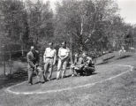 UMD 1963 men's golf team posed with coach