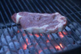 Grilled steak.