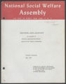 General and Administrative. Assemblies and Conferences. National Social Welfare Assembly, folder E, 1957-1961 (Box 31, Folder 16)