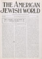 The American Jewish World, Volume 8, Number 1, September 5, 1919