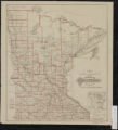 New township and railroad map of the state of Minnesota.