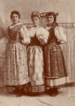 Three women in Czech costumes