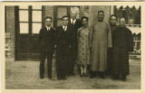 Mr. Robertson with Chang Poling and his staff.