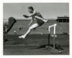 Dave Odegard hurdling, Minneapolis, Minnesota