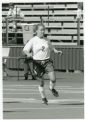Action shot of 1997 UMD women's soccer player, Erin Munkeby #2
