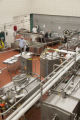 Making cheddar cheese in the Pilot Plant in the Food Science and Nutrition Building, St. Paul campus, University of MInnesota.