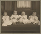 Portrait of David Hartley, John Hartley, Chester Adgate Congdon II, and Caroline Claypool as babies