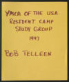 Camping. Bob Telleen Files. Resident Camp Study Group, folder 1, 1994-1998 (Box 55, Folder 19)