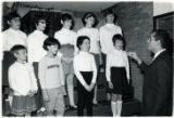 David Meiri directs the Jewish Community Center Children's Choral Group, St. Paul, Minnesota