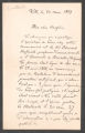 Letter from Eustache to Robert P. Harris, 1889