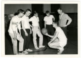 Minneapolis YMCA staff member John Traver at Junior Hi-Y sports festival, Minneapolis, Minnesota, circa 1964.
