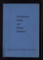 Publications. Pamphlets. Sweeny, Esther E. and Roy E. Dickerson,""Pre-induction Health and Human Relations. (Box 176, Folder 08)