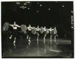 Cheerleaders at basketball game