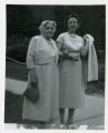Ida Zalk Edelstein and Ruth Edelstein Karon dressed for Sheila Edelstein Kaufman’s wedding