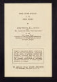 Publications. Pamphlets. Weinzirl, Adolph and Mrs. George Moorehead,""Social Hygiene Education in the Oregon Schools." (Box 175, Folder 12)