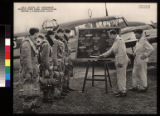 R.A.F. pilots of tomorrow receive their final instructions before a formation flight