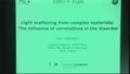 Light scattering from complex materials: The influence of correlations in the disorder