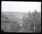 Brook Lodge and valley looking West from top of Lance Hill