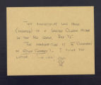 Publications. Staff Manuscripts. Esther Emerson Sweeney,""Proposal for the Establishment of a Five-year Project of Public Information about the Continuing Hazards of the Venereal Diseases." (Box 225, Folder 13)