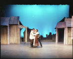 Three actors performing on stage in the 1987 UMD production of "Fiddler on the Roof"