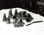 Cups made of hollowed out cow's horns