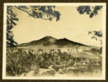 Nanking's famous Purple Mountain with the City Wall in the foreground.