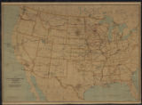 Map of land-grant and bond-aided railroads of the United States : 1907