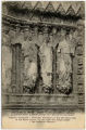 Cathedrale de Reims -- grand portail, chassement gauche du porche Nord -- a droite, L'Ange dit "Sourire de Reims"