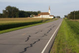 Rural church in Sibley County, Minnesota.