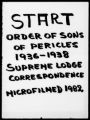 Sons of Pericles - Supreme Lodge correspondence, Summary minutes, Yearbooks (Reel 17, Number 84)