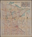 Map of trunk highway system, state of Minnesota : showing conditions as of May 1, 1924