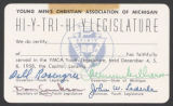 Youth in Government. Michigan Youth and Government, folder B, 1950-1968 (Box 30, Folder 12)
