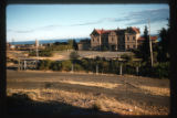 Railway station at southern terminal of railroad in Patagonia