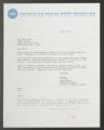 Record Group 15. Multi-Cultural. Students. Correspondence - Monograph on ""Disadvantaged Students"" (Box 473, Folder 3)