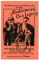 "Reclaiming Our Legacy" The 6th Annual Black Arts Festival pamphlet cover