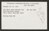 Record Group 15. Multi-Cultural. CAS-AED. L. Miranda EAC Conference (Box 498, Folder 4)