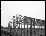 Contruction of the Reserve Officer Training Corps (ROTC) building frame at UMD