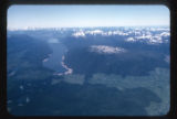 Douglas fir forest and cut-over land