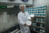 Making ice cream in the pilot plant at the University of Minnesota, Food Science and Nutrition building.