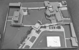 Overhead view of a scale model of the UMD campus