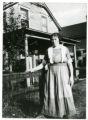 Mrs. Joseph (Fanny) Garber standing outside her home in St. Paul, Minnesota