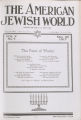 The American Jewish World, Volume 5, Number 7, May 25, 1917