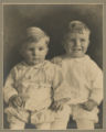 Portrait of David and John Hartley as small children