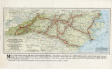 National Highways map of the State of North Carolina showing eighteen hundred miles of national highways